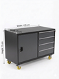 Heavy-duty service trolley