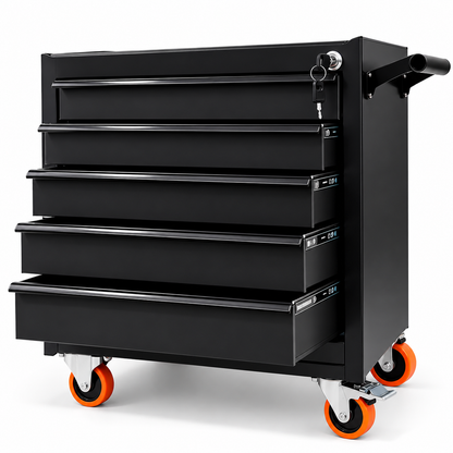 5-drawer service tool trolley