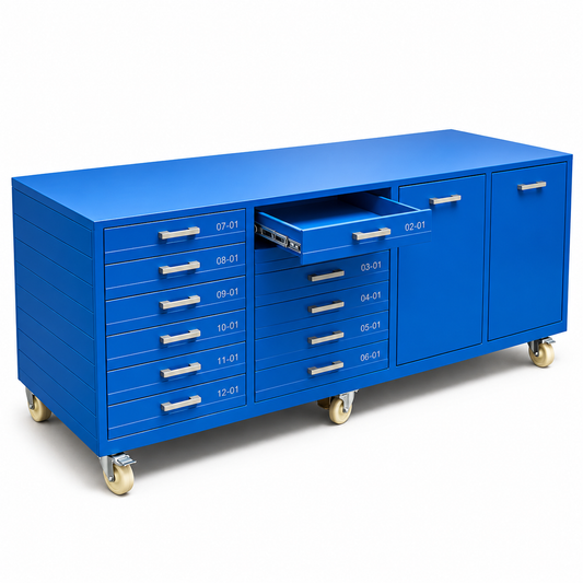 Heavy-duty service trolley.  &.      Heavy-duty service trolley
