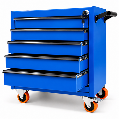 5-drawer service tool trolley
