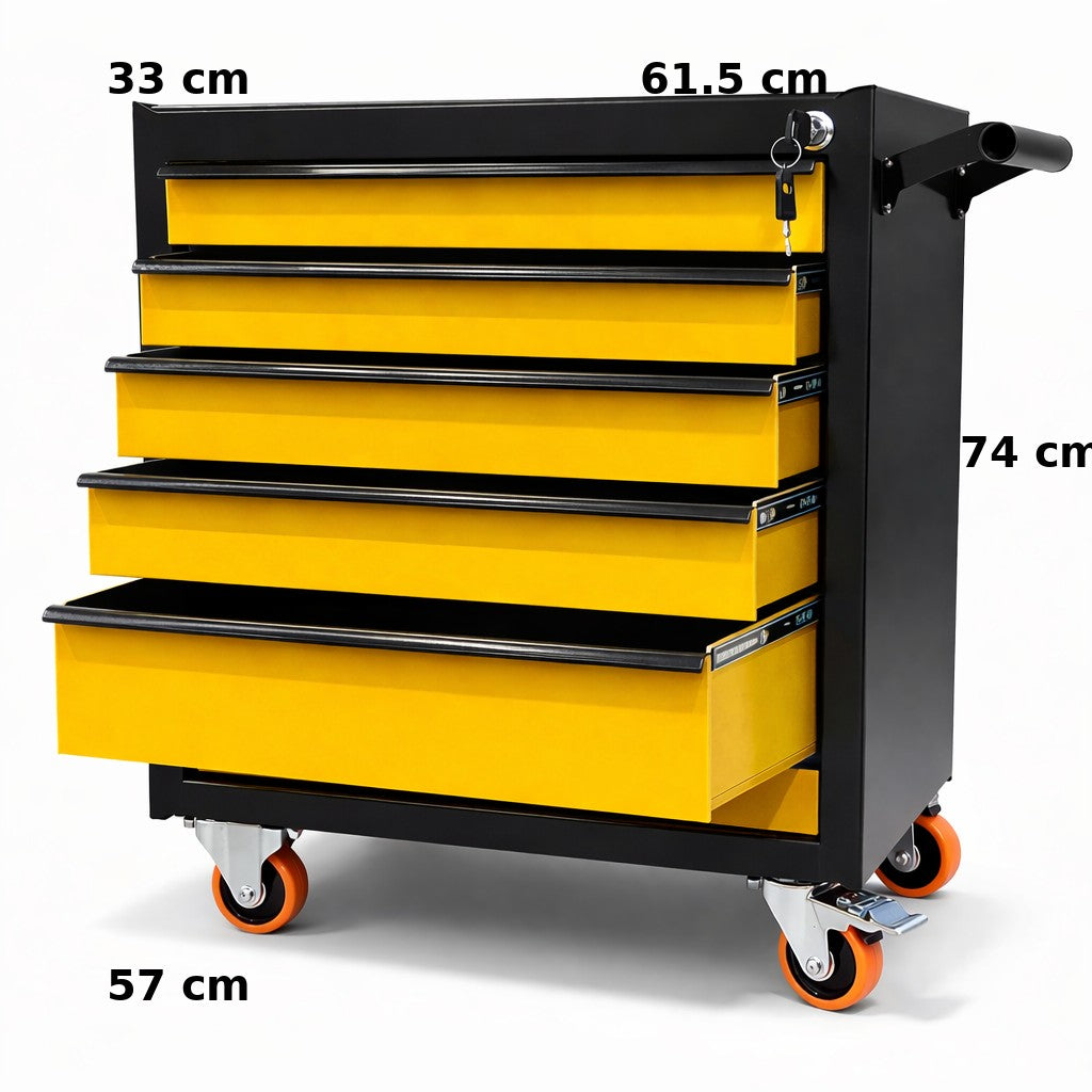5-drawer tool trolley for services