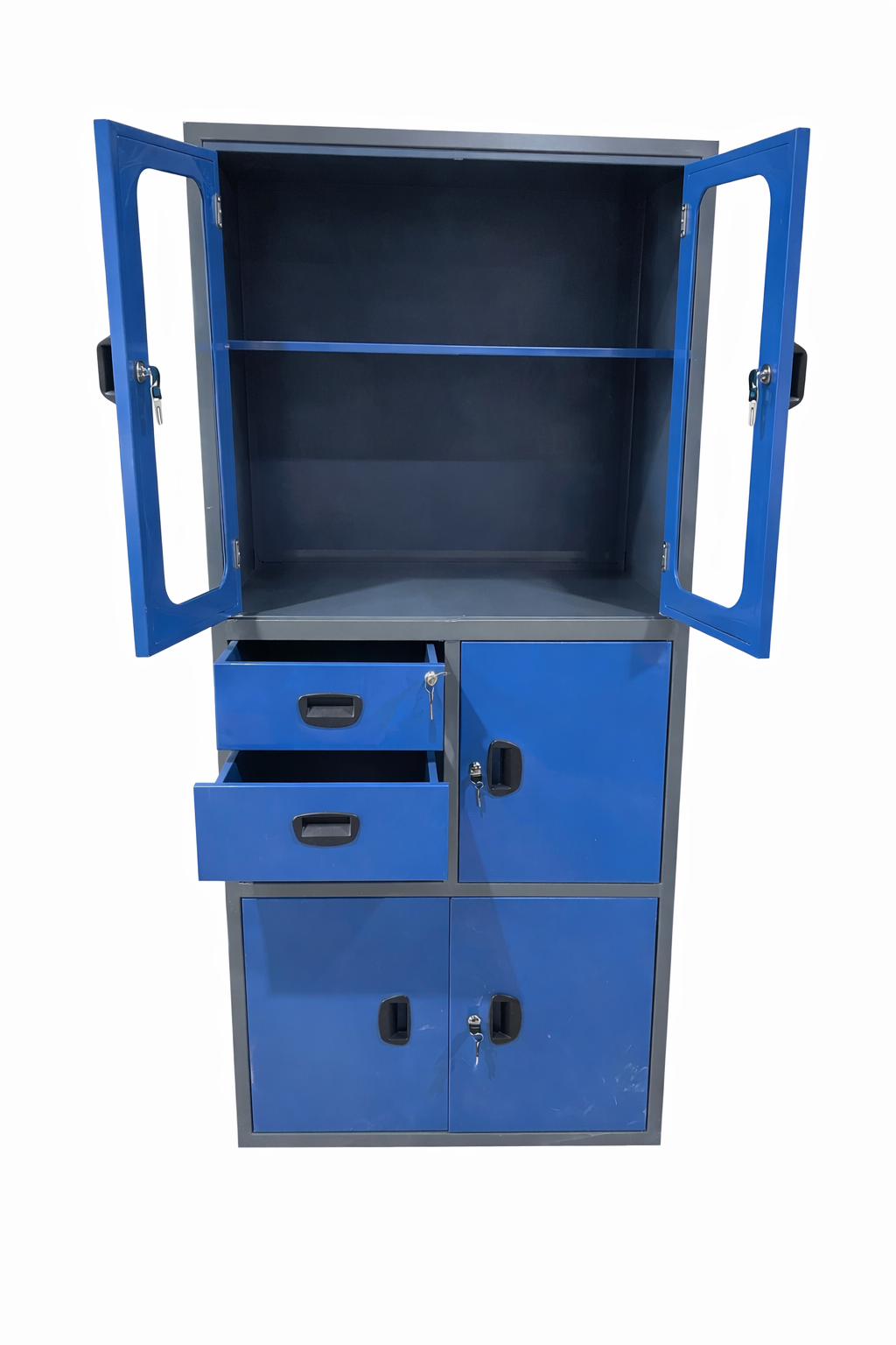 Document cabinet, drawers, and door