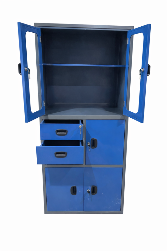 Document cabinet, drawers, and door