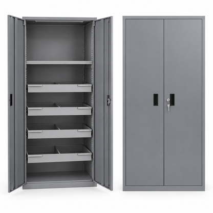 Hand file cabinet and mobile shelves