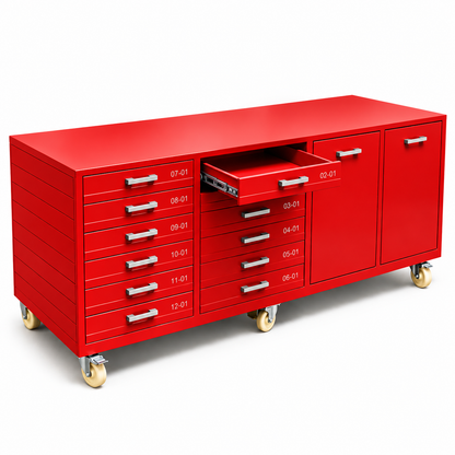 Heavy-duty service trolley.  &.      Heavy-duty service trolley