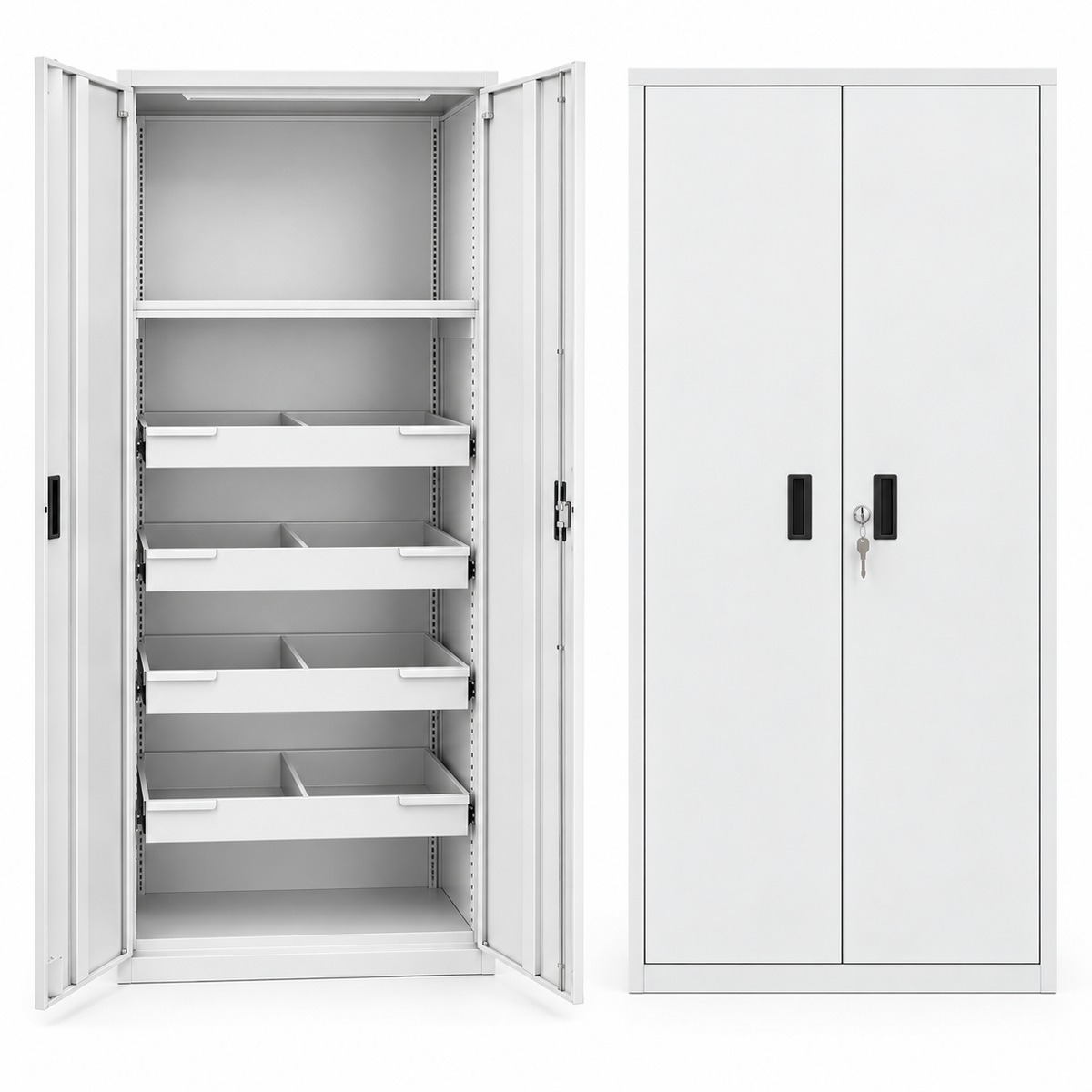 Hand file cabinet and mobile shelves