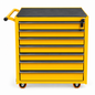 7-drawer telescopic tool trolley